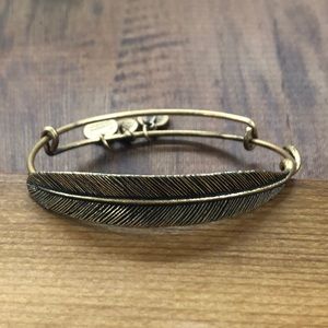 Alex and Ani quill feather bracelet